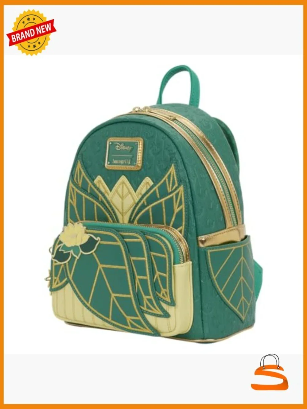 Disney Princess Tiana Mini Backpack Faux Leather Loungefly